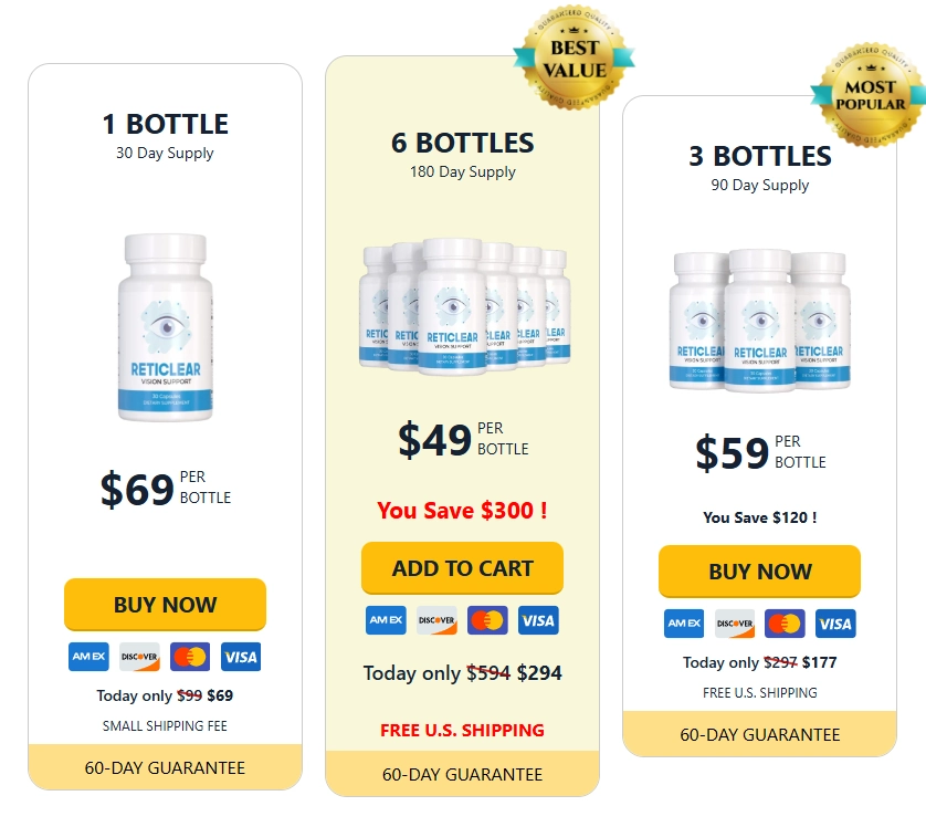 Reticlear order page